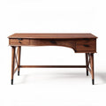 Houten bureau met lade en veelbereden afwerking 150 x 75 x 75cm